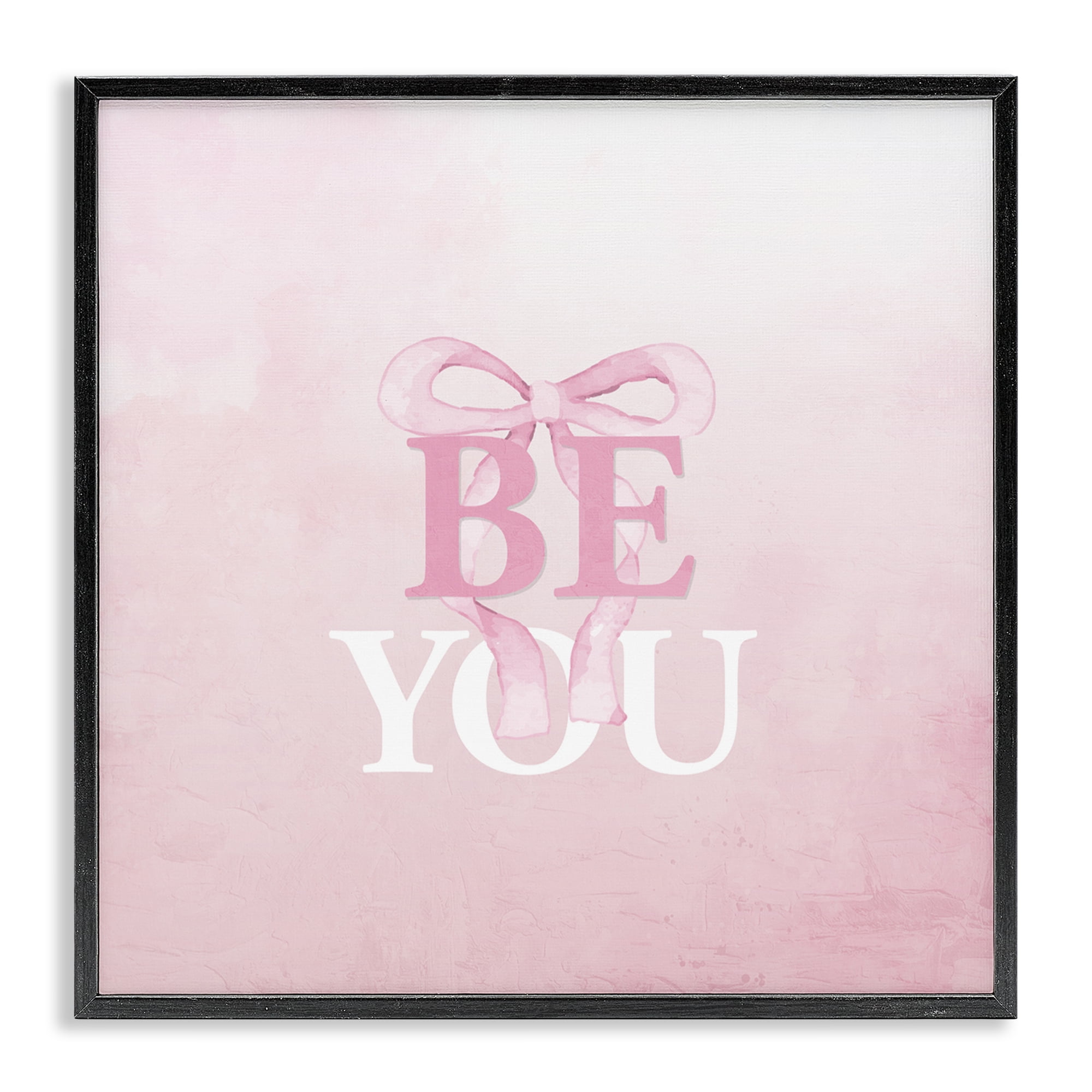 Feminine Be You Pastel Black Framed Giclee Art, design by Kim Allen