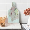 thumbnail image 1 of Feminine Cutting Board, Rabbit Bunny with Star Art for Birthday Celebrations Shower Theme, Decorative Tempered Glass Cutting and Serving Board, Wine Bottle Shape, Yellow Pink, by Ambesonne, 1 of 1