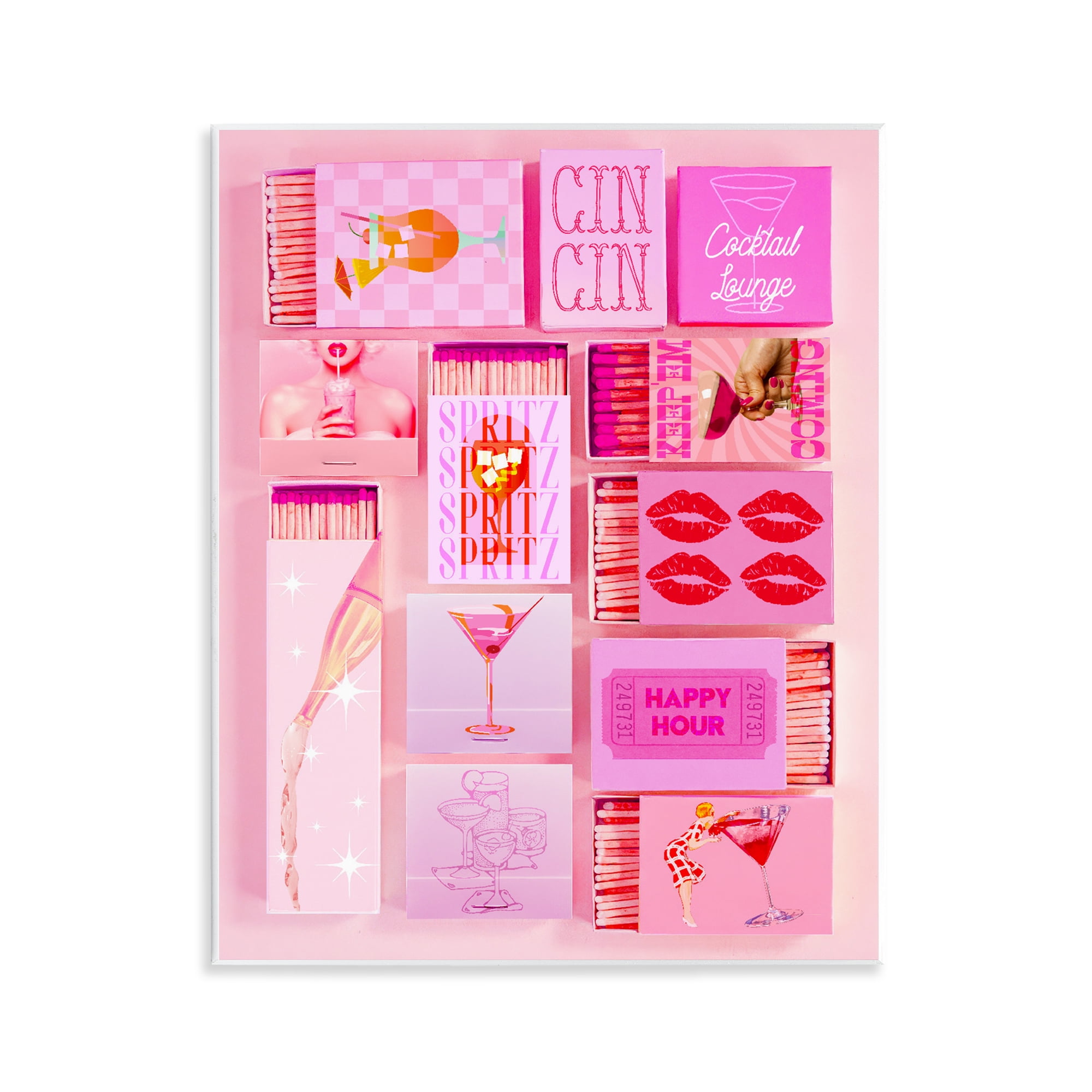 Feminine Glam Matches Wall Plaque Art, design by Lil' Rue