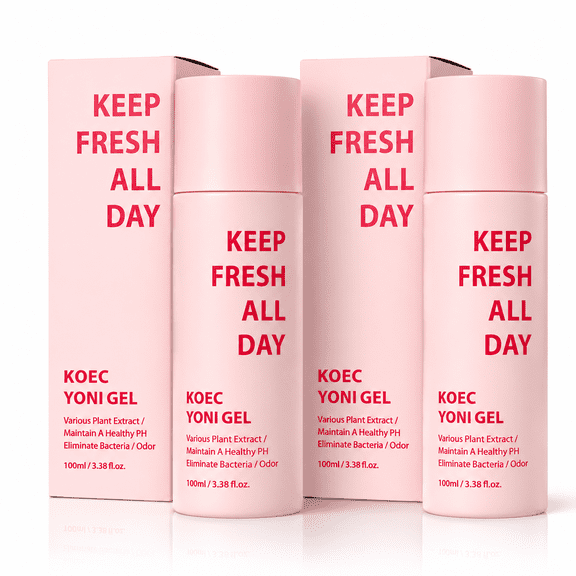 Feminine Intimate Cleansing Gel pH Balanced Daily Freshness Wash with Tea Tree Oil, Aloe & Cucumber Botanical Formula, Gentle External Hygiene Care, 100ml- 2Pack