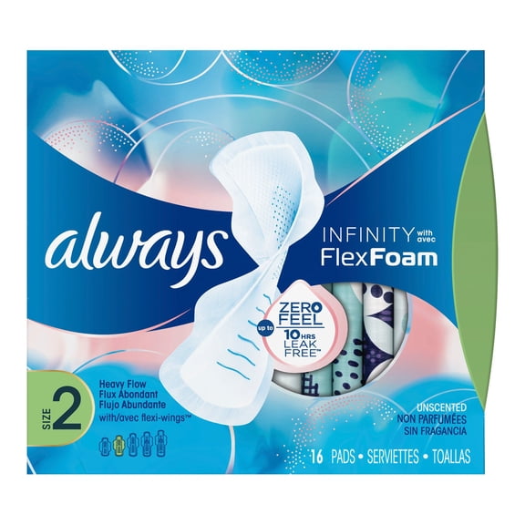Feminine Pad Always Infinity with Flex Foam Maxi with Wings Super Absorbency (CS/192)