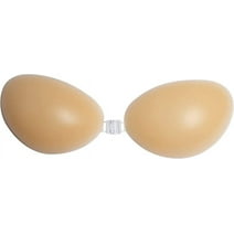 Feminique Silicone Strapless Push up Bra Self Adhesive Reusable Backless Bras for Women