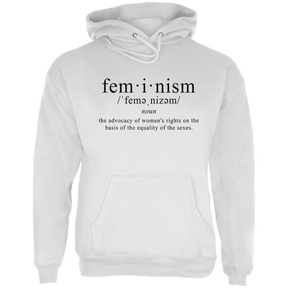 Feminism Definition Mens Hoodie White SM