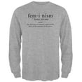 thumbnail image 1 of Feminism Definition Mens Long Sleeve T Shirt Heather SM, 1 of 1