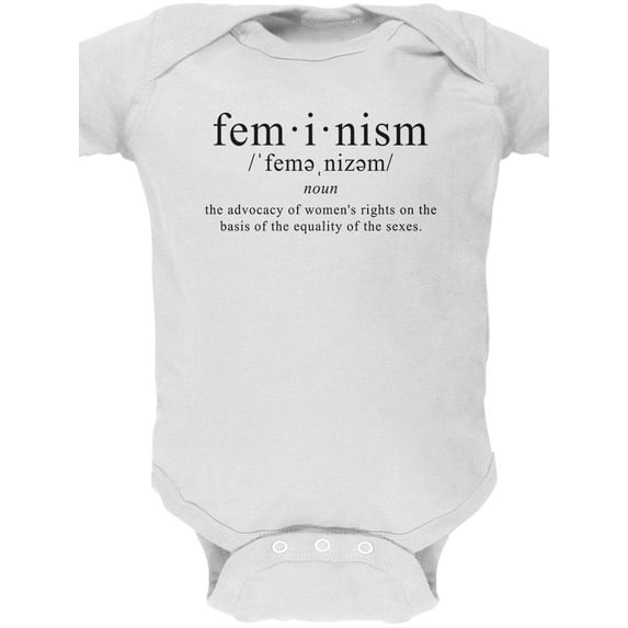 Feminism Definition Soft Baby One Piece White 18-24 M