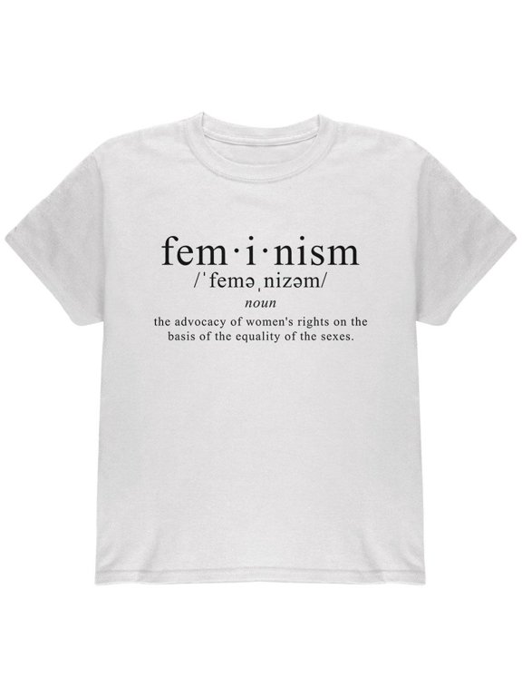Feminism Definition Youth T Shirt White Youth X-SM