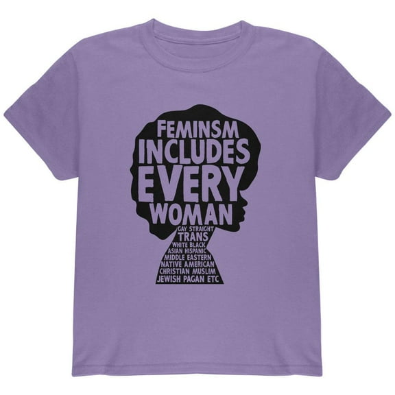 Feminism Includes Every Woman Youth T Shirt Violet YSM