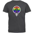 thumbnail image 1 of Feminism Raised First 70's Retro Sun Gay Flag Mens T Shirt Dark Heather MD, 1 of 1