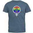 thumbnail image 1 of Feminism Raised First 70's Retro Sun Gay Flag Mens T Shirt Indigo Blue X-LG, 1 of 1