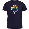 thumbnail image 1 of Feminism Raised First 70's Retro Sun Gay Flag Mens T Shirt Navy 3X-LG, 1 of 1