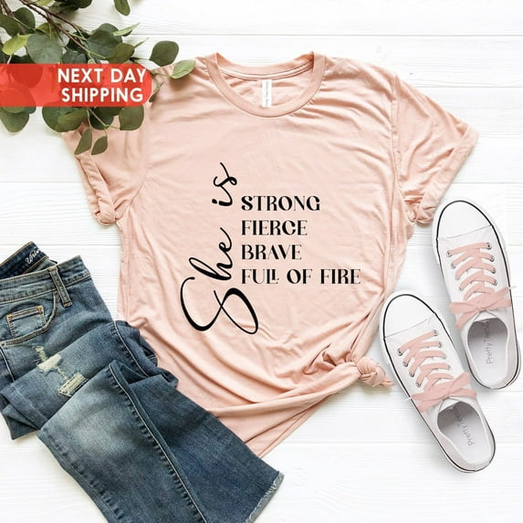 Feminism Shirt, She Is Strong Shirt, Strong Women Shirt, Empower Women,She Is Brave Shirt, Be Kind Shirt, Kindfull Shirt, Mom Tee, Mom Shirt Tshirt All Size S-5XL