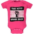 thumbnail image 1 of Feminist Activist This Kitty Grabs Back Soft Baby One Piece Hot Pink 12-18 M, 1 of 1