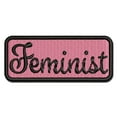 thumbnail image 1 of Feminist Expression Label Applique Multi-Color Embroidered Hook & Loop Patch - 3 Inch Medium, 1 of 5