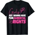 thumbnail image 1 of Feminist Girls Just Wanna Have Fundamental Rights T-Shirt, 1 of 4