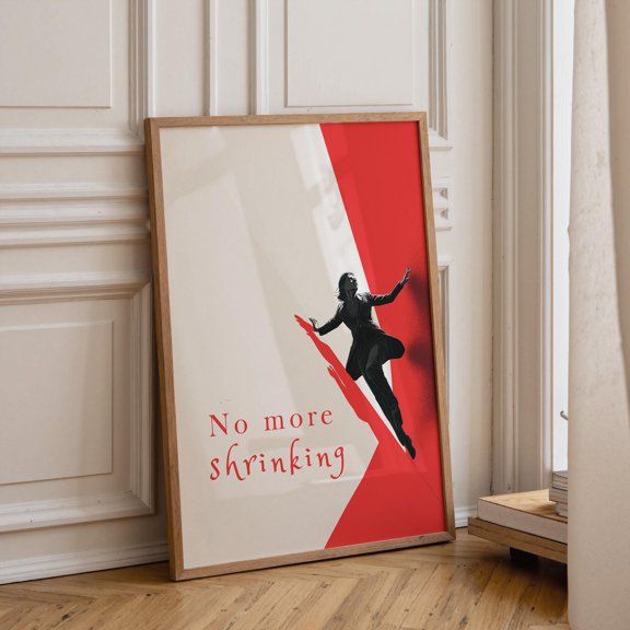 Feminist No More Shrinking S Rights Quote Empowerment Activist Kwc Poster , Poster Print Only