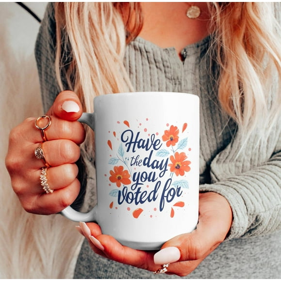 Feminist Political Mug Funny Coffee Gift for Voter