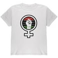 thumbnail image 1 of Feminist Raised First 70's Retro Sun Afro-American flag Youth T Shirt White YXL, 1 of 1