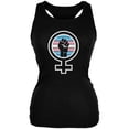 thumbnail image 1 of Feminist Raised First 70's Retro Sun Trans Flag Juniors Soft Tank Top Black LG, 1 of 1