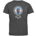 thumbnail image 1 of Feminist Raised First 70's Retro Sun Trans Flag Mens T Shirt Dark Heather 5X-LG, 1 of 1