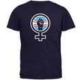thumbnail image 1 of Feminist Raised First 70's Retro Sun Trans Flag Mens T Shirt Navy MD, 1 of 1