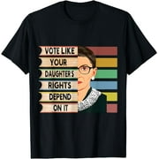 Feminist Ruth Bader Ginsburg RBG Quote Girl With Book Women T-Shirt