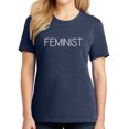 thumbnail image 1 of Feminist Shirt Feminism Graphic Tees for Women Casual Summer Tops Navy (2XL), 1 of 4