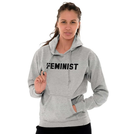 Feminist Woman Political Equality Hoodie Sweatshirt Women Brisco Brands L
