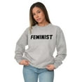 thumbnail image 1 of Feminist Woman Political Equality Women Crewneck Sweatshirt Brisco Brands X, 1 of 6