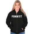 thumbnail image 1 of Feminist Woman Political Equality Womens Plus Size Graphic Zipper Hoodie Brisco Brands 4X, 1 of 5