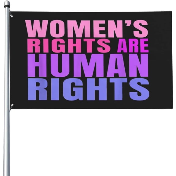 Feminist Women'S Rights Are Human Rights No Country For Old Men,Women'S Rights Uterus, Reproductive Rights, Women'S March,Feminism Flag 3 X 5 Ft Yard Flags Sign