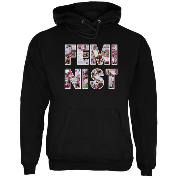 Feminist Women's March Mens Hoodie Black 2XL