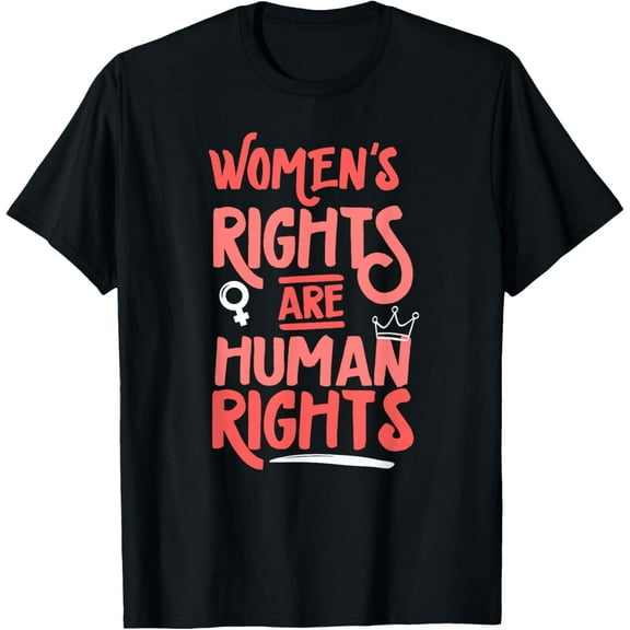 Feminist Women's Rights Are Human Rights T-ShirtPure cotton short-sleeved shirts for both men and women