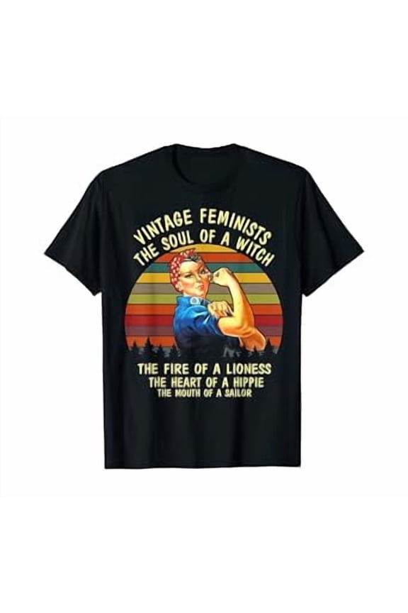 Feminists Witch Lioness Vintage T-Shirt