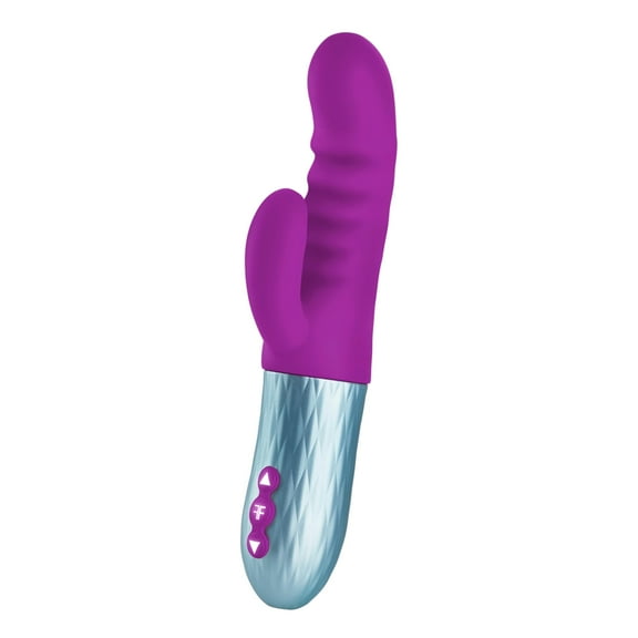 Femme Funn Essenza Double Adult Toys Thruster Rabbit Vibrator - Thrusting Rabbit Personal Massager for Women Pleasure
