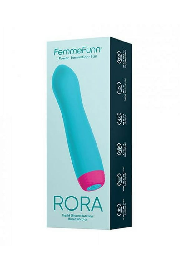 Rora Silicone Vibrator Bullet with Full 360 Rotation - Waterproof and Rechargeable