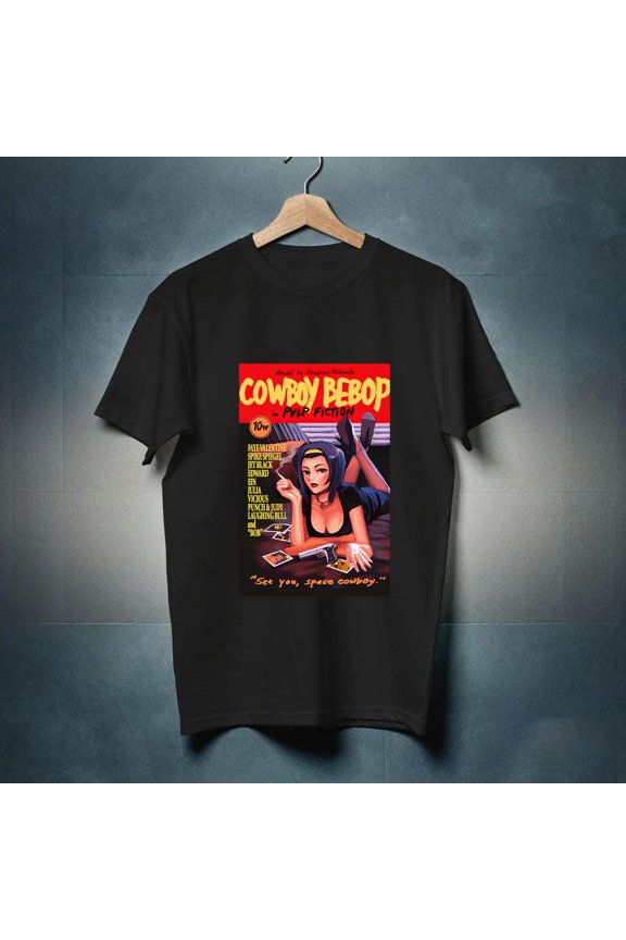 Femme Fusion Retro Shirt – Cult Movie & Anime Mashup Graphic Tee New Instock-TH26429