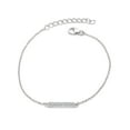 thumbnail image 1 of Femme Jam 925 Sterling Silver Cubic Zirconia Minimalistic Design Bracelet for Women & Girls, 1 of 3