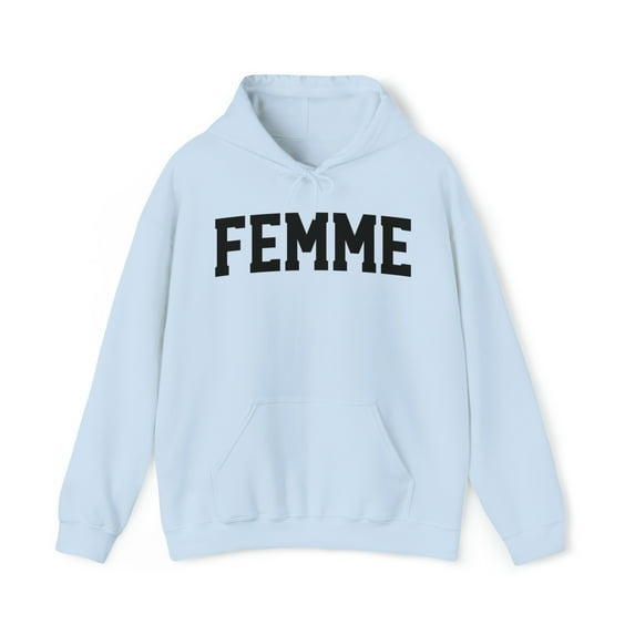 Femme Pride 70s Retro Hoodie, Gifts, Hooded Sweatshirt