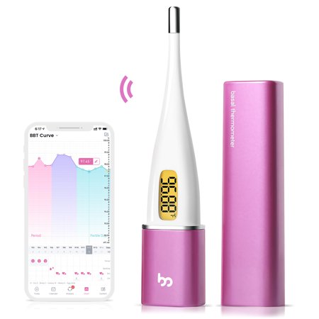 Femometer Advanced Digital Basal Thermometer, Automatically Upload Result with APP for Ovulation & Fever