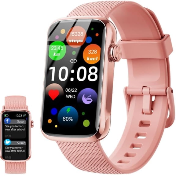 Fempoin Smart Watch, Smartwatch for Men Women with 24 Sport Modes, IP68 Waterproof Fitness Tracker with 24/7 Heart Rate/Sleep/SpO2 Monitor, Step Tracker, Pedometer, Activity Tracker for Android iOS
