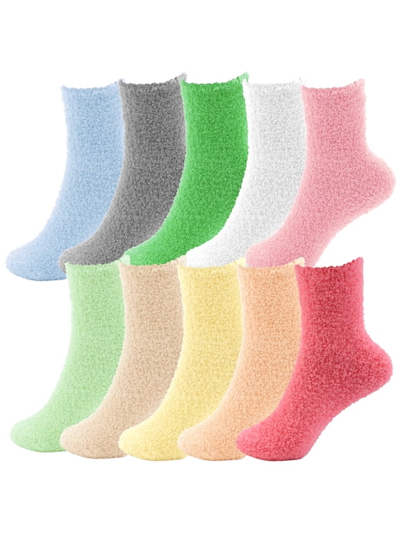 7Pcs Cloud Feeling Sock for Women Super Soft Sleeping Slipper Socks