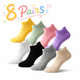 thumbnail image 1 of TRANSLINK 8-Pack Low Cut Ankle Socks for Women No-Show Invisible Casual Breathable Athletic Socks Bulk for Sports Daily Wear, 1 of 7