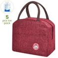 thumbnail image 1 of TRANSLINK Lunch Box for Women Men Reusable Insulated Cooler Lunch Tote Bags for Work, Travel, Outdoor (Red), 1 of 7