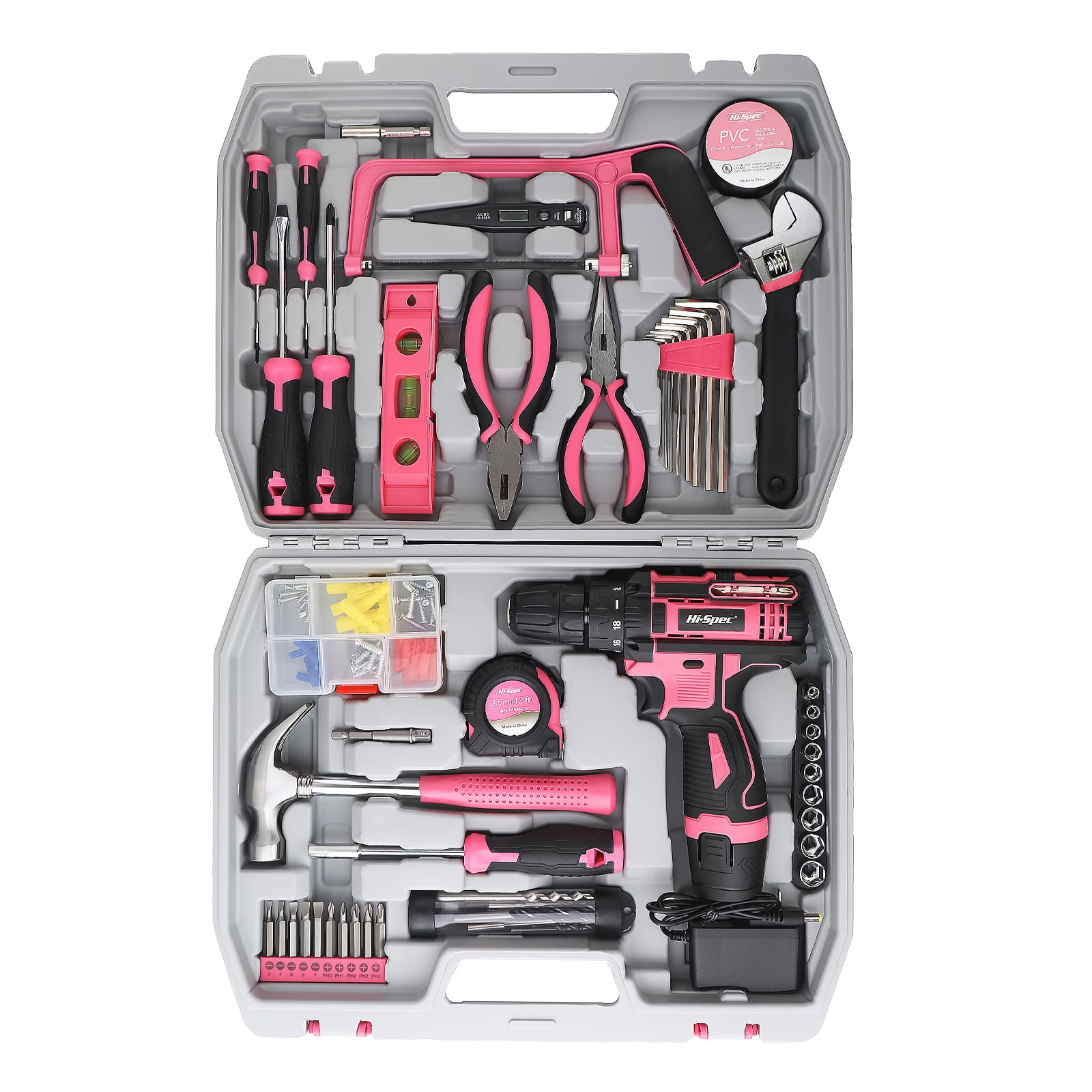 Fenbeli 121-Piece Mechanics Tool Set with Case, Cordless Hand