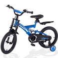thumbnail image 1 of Fenbeli 18 Inch Kids Bike with Training Wheels for Boys Ages 6-9, Blue, 1 of 13