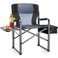thumbnail image 1 of Fenbeli 300lbs Folding Camping Chairs with Cooler Bag and Table, Lawn Chairs for Outside, Sports, Fishing, Black, 1 of 8