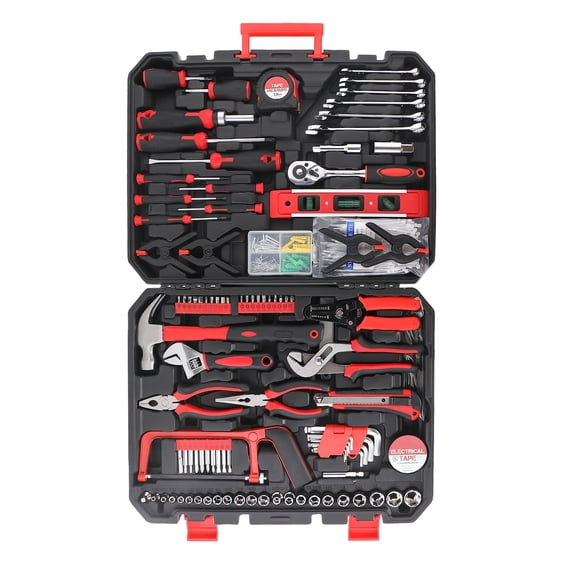 Fenbeli 328 Piece Home Tool Kit, Household Hand Tool Set with Portable Carrying Case, General Home/Auto Repair Tool Set for Men Women