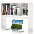 thumbnail image 1 of Fenbeli Desk Bookshelf with 4 Cubbies, Desktop Storage Organizer, Countertop Bookcase Wood Composite White, 1 of 8