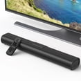 thumbnail image 1 of Fenbeli 50W Sound Bars for TV, 3D Surround Sound System with Built-in Subwoofer, Home TV Speakers SoundBar, Optical, RCA, USB & AUX Wall Mountable, Black, 1 of 9