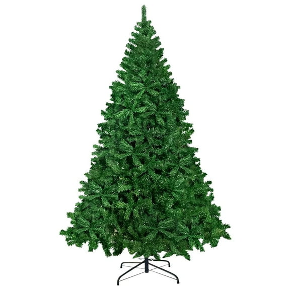 Fenbeli 6ft Artificial Christmas Tree with Metal Base, Indoor Outdoor Green